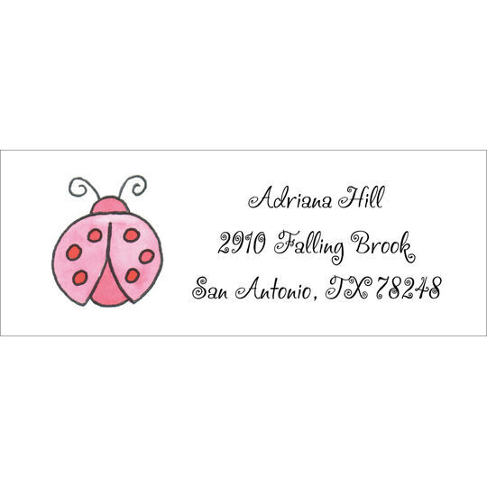 Little Ladybugs Return Address Labels